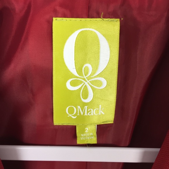 QMack Red 2-Button Blazer size 2 - Picture 3 of 8